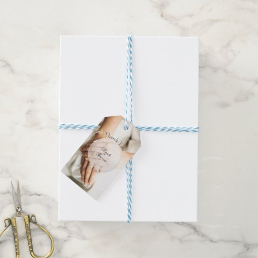 Bride Diamond Ring Photography Editable Wedding Cadeaulabel (Met Touw)