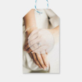 Bride Diamond Ring Photography Editable Wedding Cadeaulabel (Achterkant)