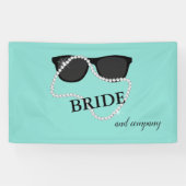 Bride Diamonds & Glam Shower Tiara Party Spandoek (Horizontaal)