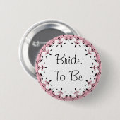 Bride die Button is van een Vrijgezellenfeest-brui (Voorkant /achterkant)
