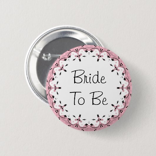 Bride die Button is van een Vrijgezellenfeest-brui (Voorkant /achterkant)