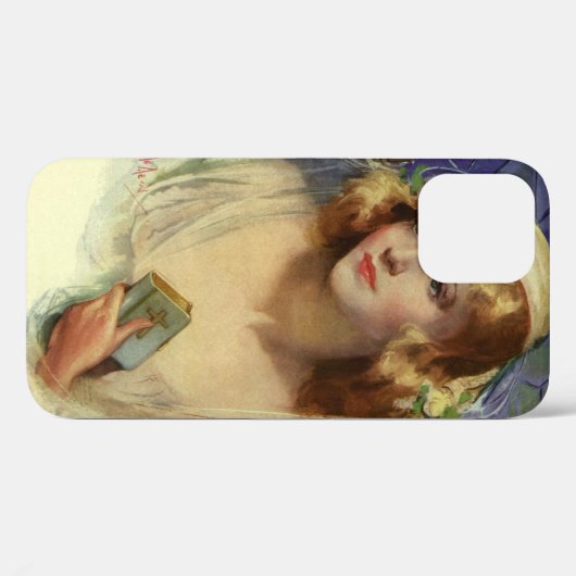  bride die een bijbel, religieuze bruiloft houdt Case-Mate iPhone case (Achterkant (horizontaal))
