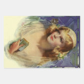 bride die een bijbel, religieuze bruiloft houdt inpakpapier vel (Voorkant 3)