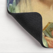  bride die een bijbel, religieuze bruiloft houdt muismat (Hoek)