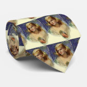 bride die een bijbel, religieuze bruiloft houdt stropdas (Opgerold)