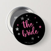 Bride Disco Bachelorette ID925 Ronde Button 7,6 Cm (Voorkant /achterkant)