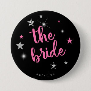 Bride Disco Bachelorette ID925 Ronde Button 7,6 Cm