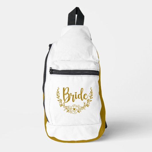 BRIDE Donker Goud Wit Sling Bag (Voorkant)