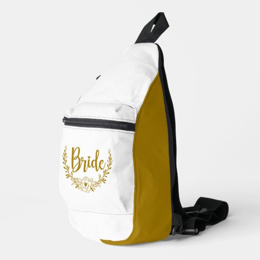 BRIDE Donker Goud Wit Sling Bag (Rechterhoek)