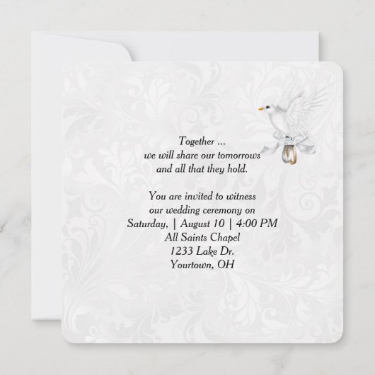 Bride Dragging The Groom Wedding Humor Kaart (Achterkant)