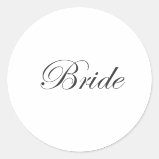 Bride Edwardian AH2010 Ronde Sticker (Voorkant)