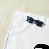 Bride Eenvoudige Tekst met Red Heart Douane Strandlaken (In situ)