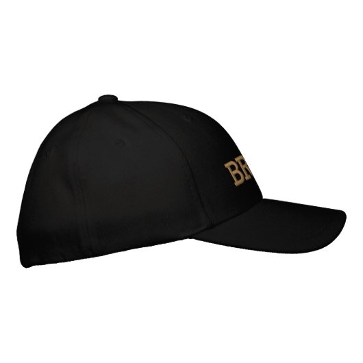 BRIDE embroidered baseball cap gold / black (Rechts)