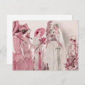 Bride en aanwezigen briefkaart (Voorkant / Achterkant)