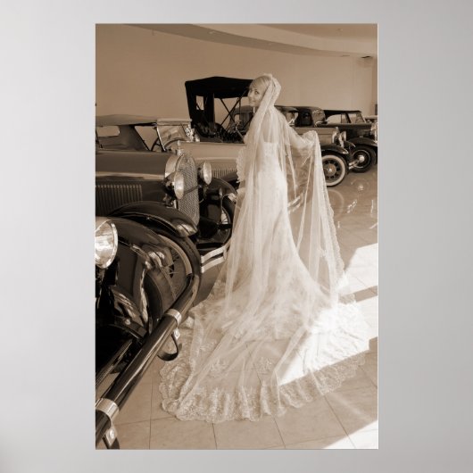 Bride en Antiek auto's Poster (Voorkant)