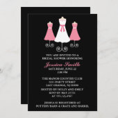 Bride en Bridal Party Gowns Wedding Shower Kaart (Voorkant / Achterkant)