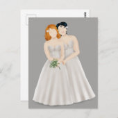 Bride en bride briefkaart (Voorkant / Achterkant)