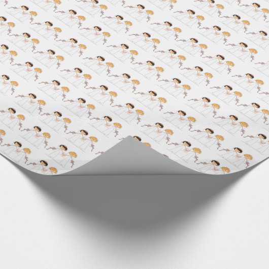 Bride en bride Gift Wrap Cadeaupapier (Hoek)