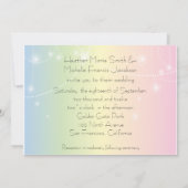 Bride en Bride Lesbian Wedding Invitation Kaart (Achterkant)