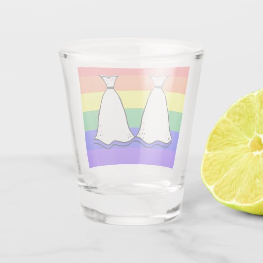 Bride en bride shot glas (Achterkant)