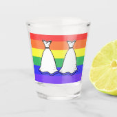 Bride en bride shot glas (Voorkant)