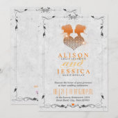 Bride en Bride - Two Brides Wedding - Lesbian Kaart (Voorkant / Achterkant)