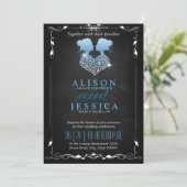 Bride en Bride - Two Brides Wedding - Lesbian Kaart (Staand voorkant)