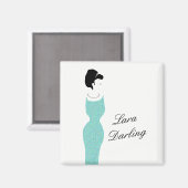 BRIDE en Bridesmaid Darling Tiara Party personalis Magneet (Voorkant / Achterkant)
