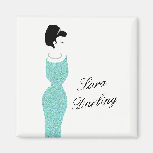 BRIDE en Bridesmaid Darling Tiara Party personalis Magneet (Voorkant)