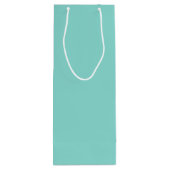 BRIDE en Bridesmaids Blauwgroen Blauw Gepersonalis Wijn Cadeautas (Achterkant)