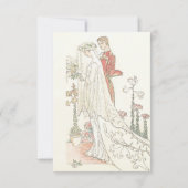  bride en bruidebruine bruiloft bedankkaart (Achterkant)