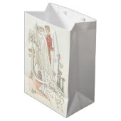 bride en bruidebruine bruiloft medium cadeauzakje (Voorkant Gekanteld)