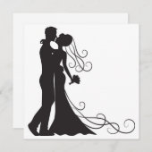 Bride en bruidegom postkaart feestdagenkaart (Voorkant / Achterkant)