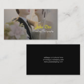 Bride- en bruinbruidfotografie visitekaartje (Voorkant / Achterkant)