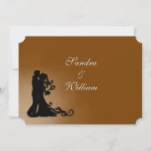 Bride en bruinchocolade kaart (Achterkant)