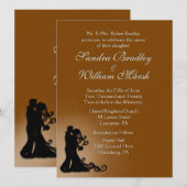 Bride en bruinchocolade kaart (Voorkant / Achterkant)