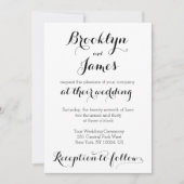 Bride en bruine bruine bruiloft kaart (Voorkant)