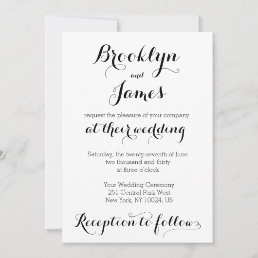 Bride en bruine bruine bruiloft kaart (Voorkant)