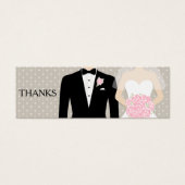 Bride- en bruinkoolbonenkaart voor gratis drink mini visitekaartjes (Voorkant)