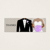 Bride- en bruinkoolbonenkaart voor gratis drink mini visitekaartjes (Voorkant)