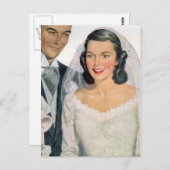  bride en bruom briefkaart (Voorkant / Achterkant)