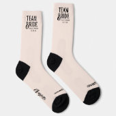 Bride en bruom met huwelijksdatum Bridesmaïde Sokk Sokken (Rechts)