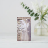 bride en bruom visitekaartje (Staand voorkant)