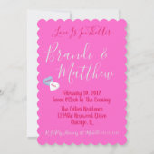 BRIDE EN CO Snoep — Hearts Engagement Party Shower Kaart (Achterkant)