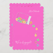 BRIDE EN CO Snoep — Hearts Engagement Party Shower Kaart (Voorkant / Achterkant)