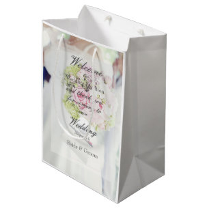 Bride en Flower Bouquet Wedding Medium Cadeauzakje