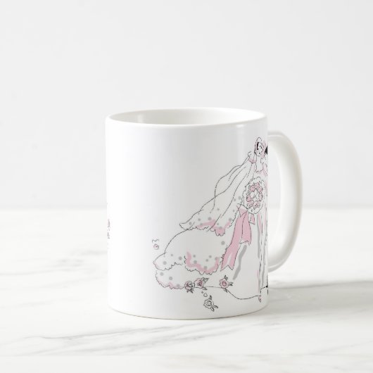 Bride en Groom 1920 Koffiemok (Voorkant rechts)