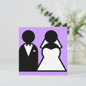 Bride en Groom Aankondiging (Staand voorkant)