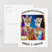 BRIDE EN GROOM AANKONDIGINGSKAART (Voorkant / Achterkant)