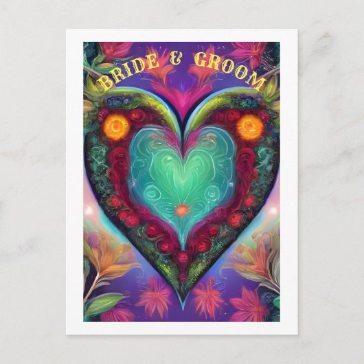 BRIDE EN GROOM AANKONDIGINGSKAART (Voorkant)